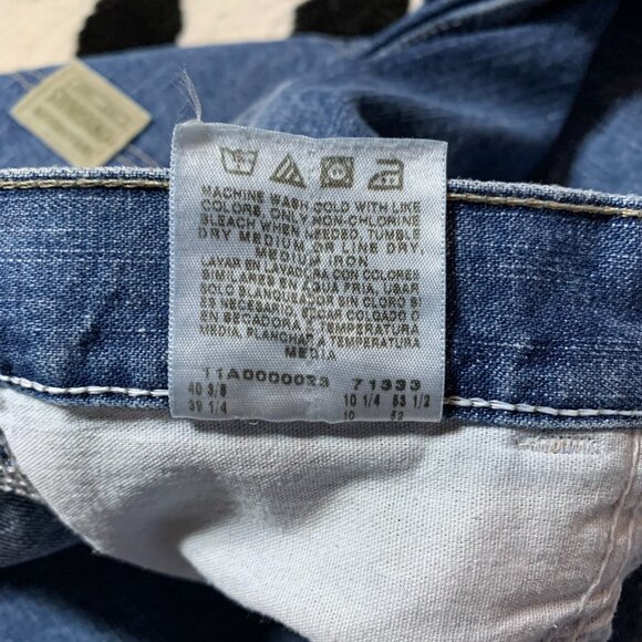 Vintage Y2K Wrangler Denim Carpenter Jorts Baggy Relaxed Fit Cargo Jean Shorts - Picture 6 of 11